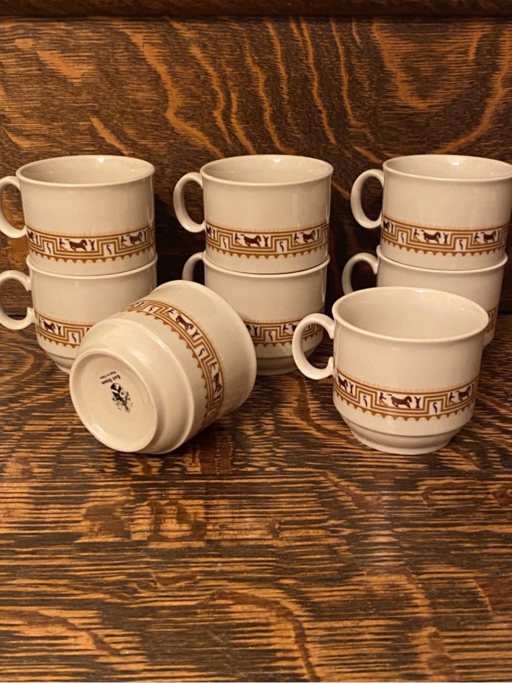 Vintage royal nelson western cowboy cups